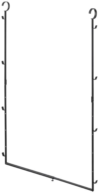 Yamazaki Smart Kledingrek uitschuifbaar 2-laags - Zwart