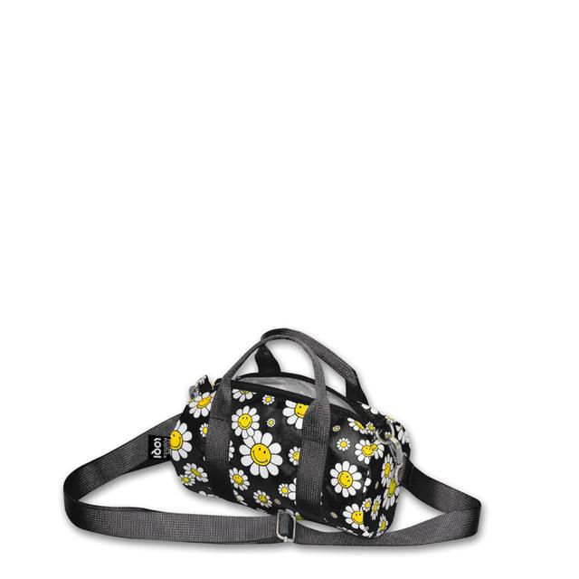 LOQI Weekender Small - Flowers Black gerecycled