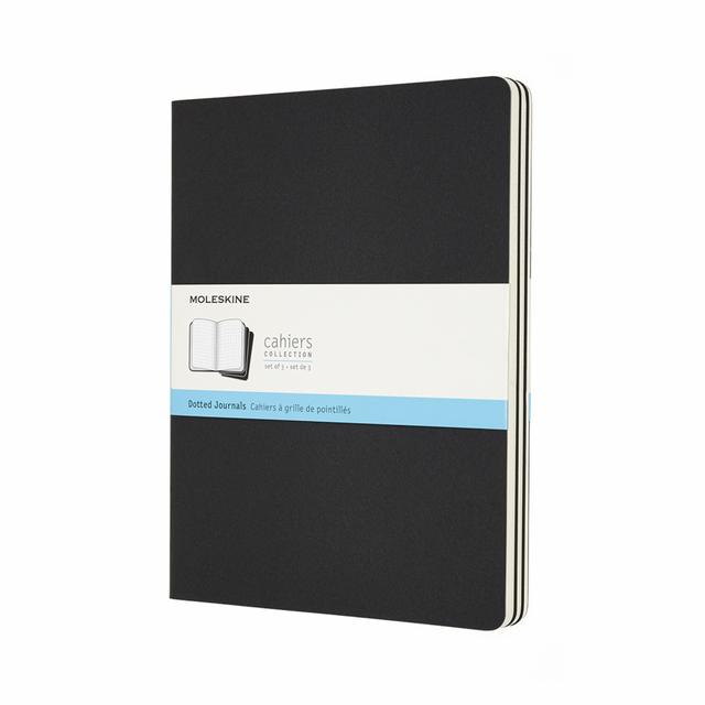 Moleskine Schrift XL set van 3 - Gestippeld - Black