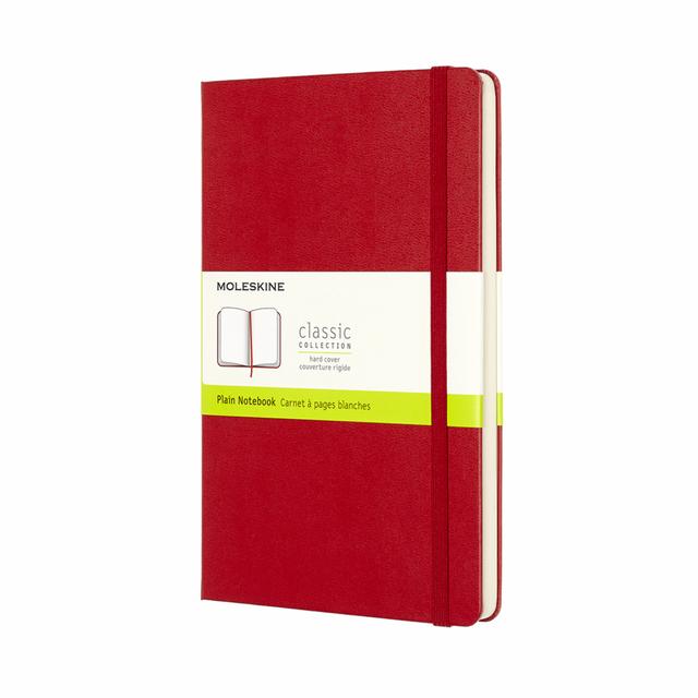 Moleskine Classic Notitieboek Large - Hardcover - Blanco - Red