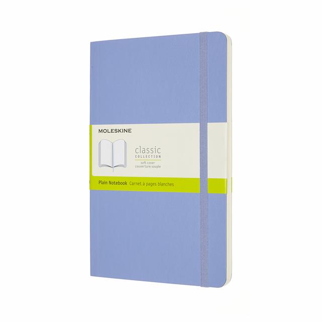 Moleskine Classic Notitieboek Large - Softcover - Blanco - Hydrangea Blue
