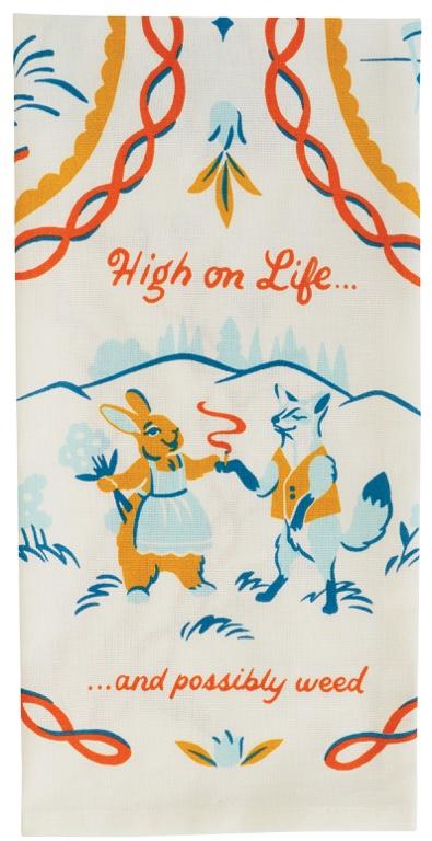 Blue Q Dish Towel - High On Life