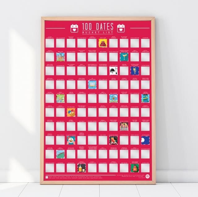 Gift Republic Krasposter - 100 Dates To Go On