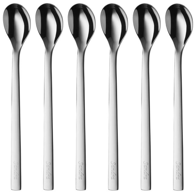 WMF Nuova Latte Macchiatolepel 6 stuks - L 190mm