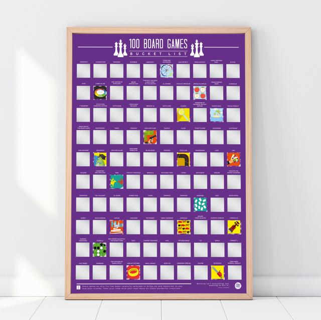 Gift Republic Krasposter - 100 Board Games