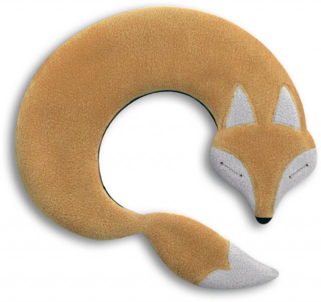Leschi Warmtekussen Noah the fox - Beige/Zwart
