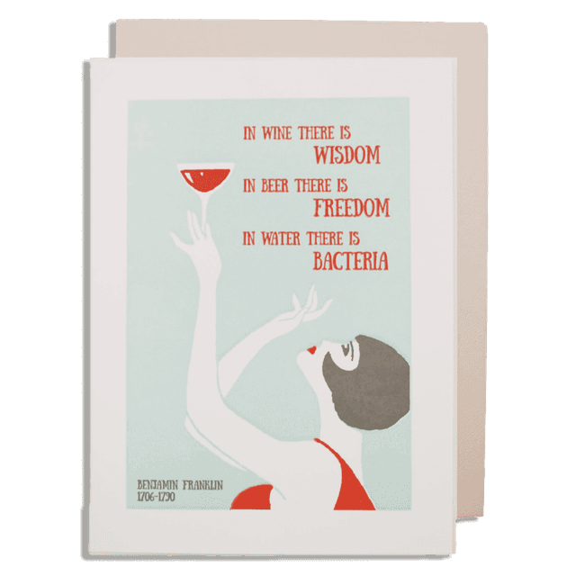 Archivist Cards Card - Wine And Wisdom