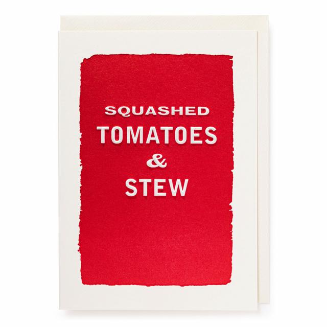 Archivist Cards Wenskaart - Happy Birthday Squashed Tomatoes