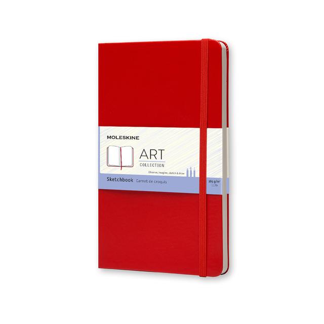 Moleskine Art Collection Schetsboek Large - Blanco - Red