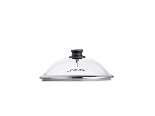 LotusGrill Glazen deksel voor Mini Ø290mm - Met geïntegreerde thermometer
