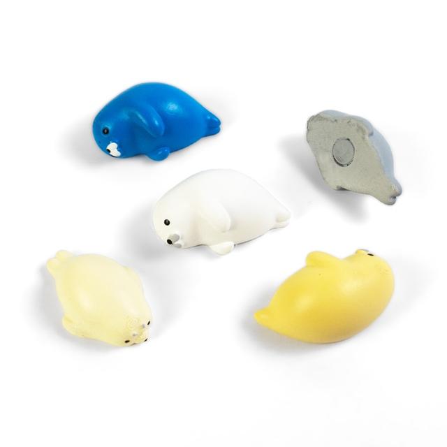 Trendform Magneten Zeehondenpup set van 5 - Multicolour
