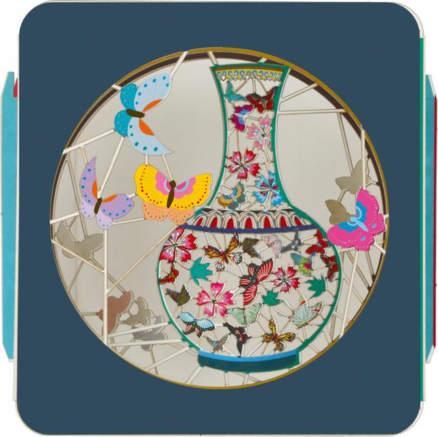 Forever Cards Art Box Wenskaart - Vase & Butterflies