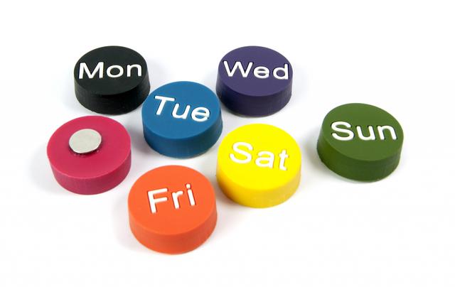 Trendform Magnet - Weekdays - set of 7 assorted