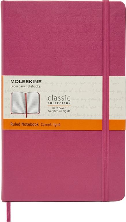 Moleskine Notitieboek Large - Hardcover - Gelinieerd - Berry Rose
