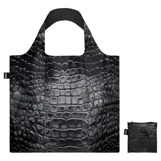 LOQI Bag Large - Crocodile Black