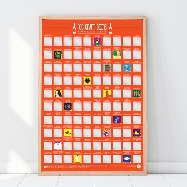 Gift Republic Krasposter - 100 Craft Beers