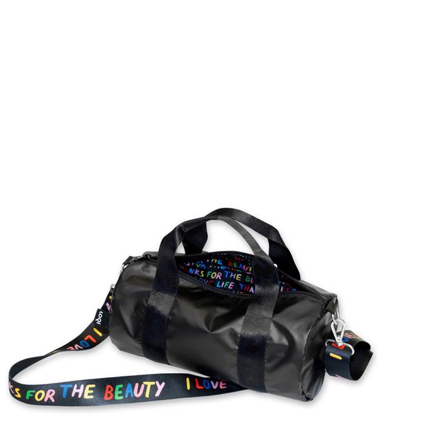 LOQI Weekender Medium - Love Life Metallic Black gerecycled