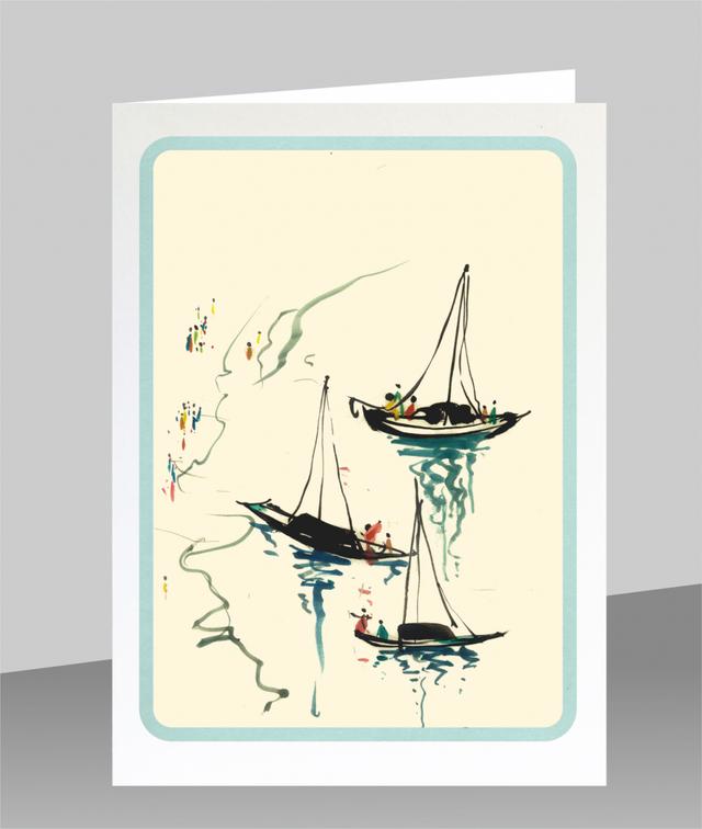 Forever Cards Dao Wenskaart - Sailing Boats