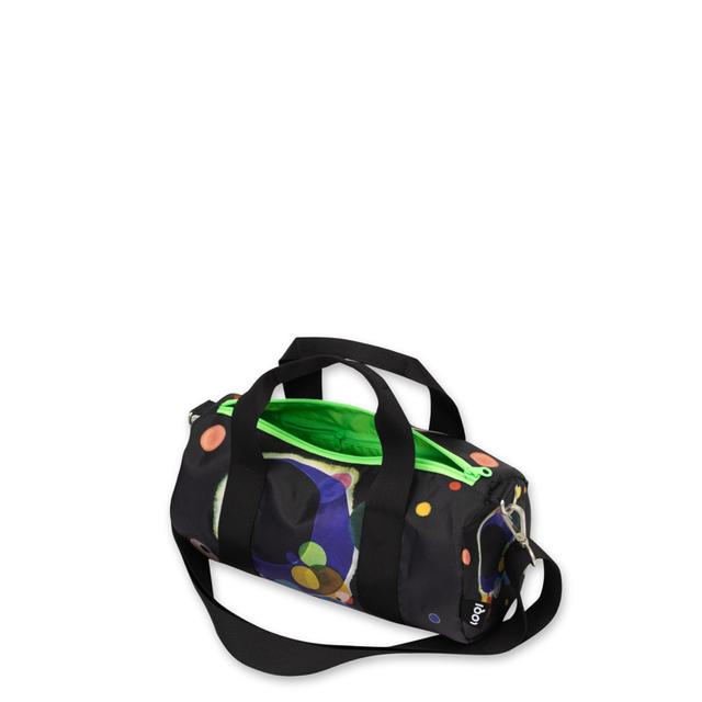 LOQI Weekender Medium - Several Circles Neon Green gerecycled
