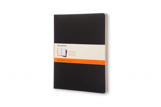Moleskine Schrift XXL set van 3 - Gelinieerd - Black