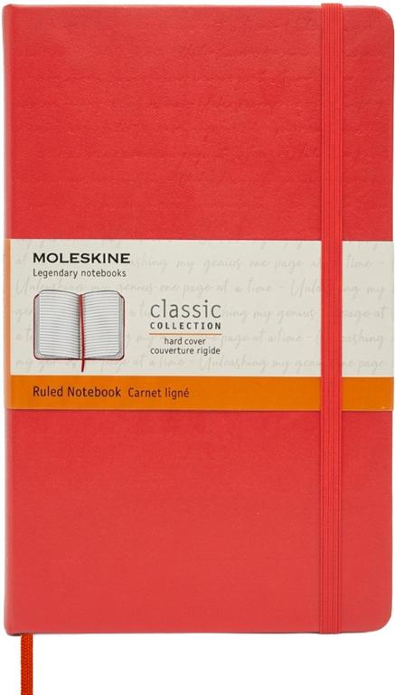 Moleskine Notitieboek Large - Hardcover - Gelinieerd - Hibiscus Orange