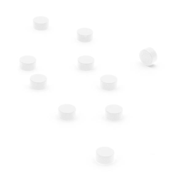 Trendform Magnet Steely - set 10 pcs - white