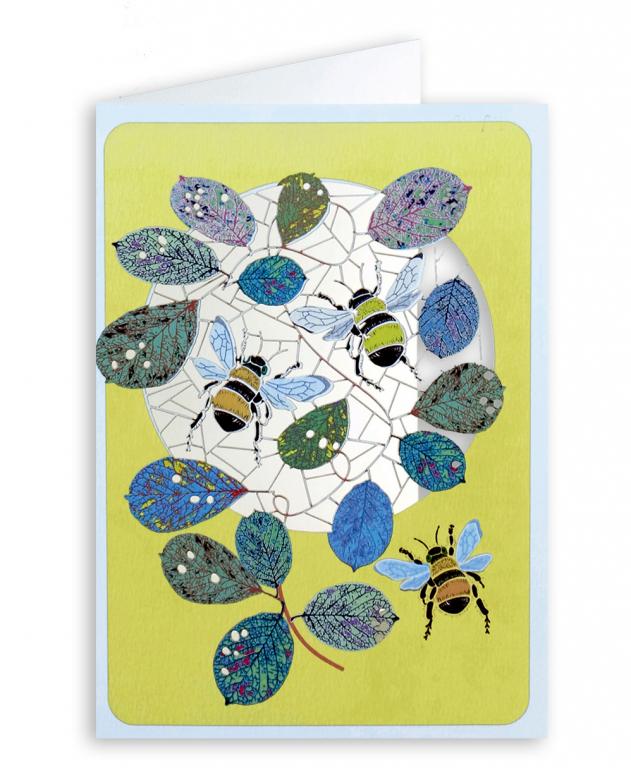 Forever Cards Laser-Cut Wenskaart - Bumblebees