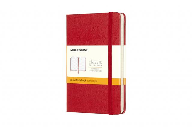 Moleskine Classic Notitieboek Pocket - Hardcover - Gelinieerd - Red