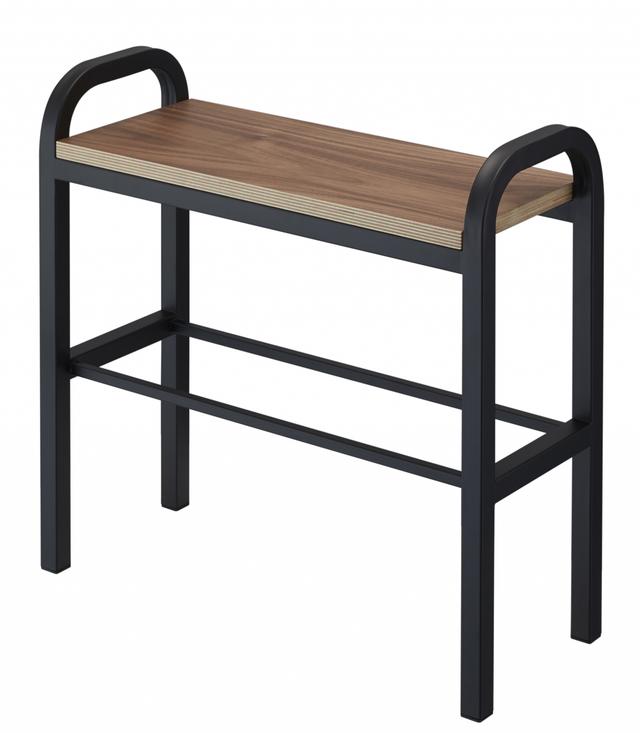 Yamazaki Tower Schoenenrek met houten plank - Zwart