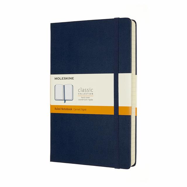 Moleskine Classic Notitieboek Large - Hardcover - Gelinieerd - Sapphire Blue