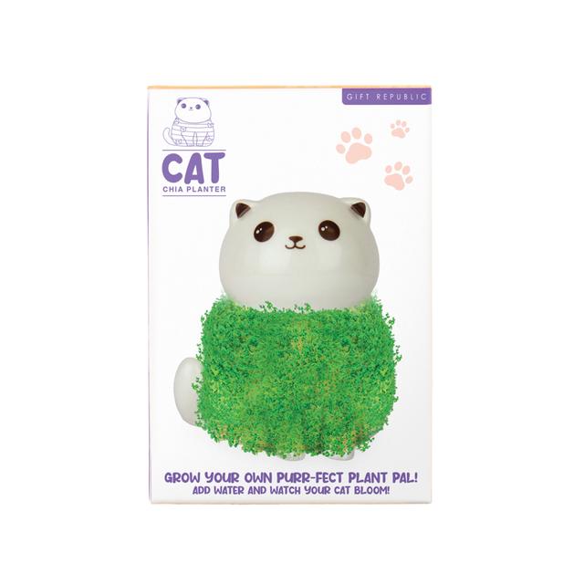 Gift Republic Plantenpot met chiazaden - Cat
