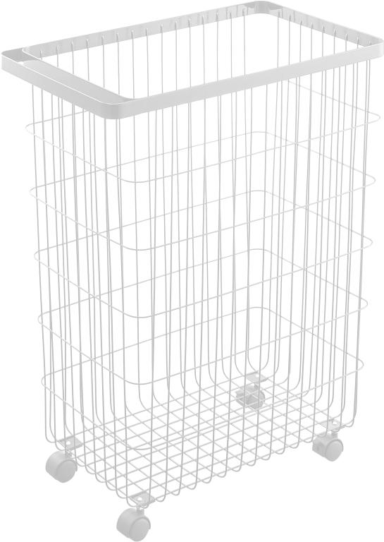Yamazaki Tower Wasmand op wielen - Wit