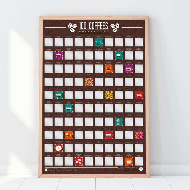 Gift Republic Krasposter - 100 Coffee