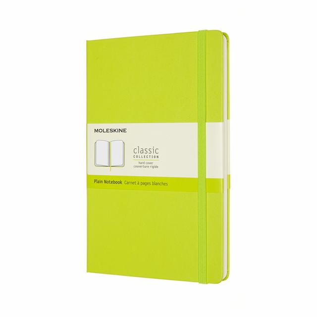 Moleskine Classic Notitieboek Large - Hardcover - Blanco - Lemon Green
