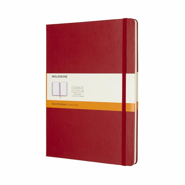 Moleskine Classic Notitieboek XL - Hardcover - Gelinieerd - Scarlet Red