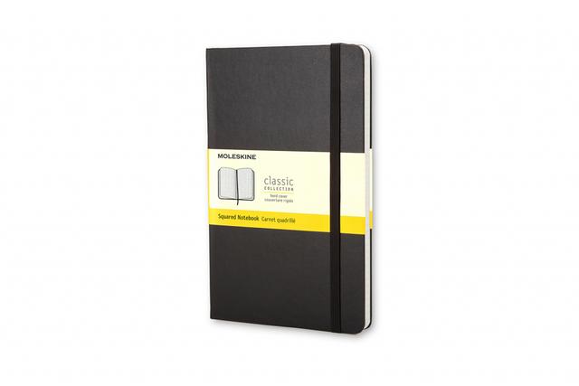 Moleskine Classic Notitieboek Large - Hardcover - Geruit - Black