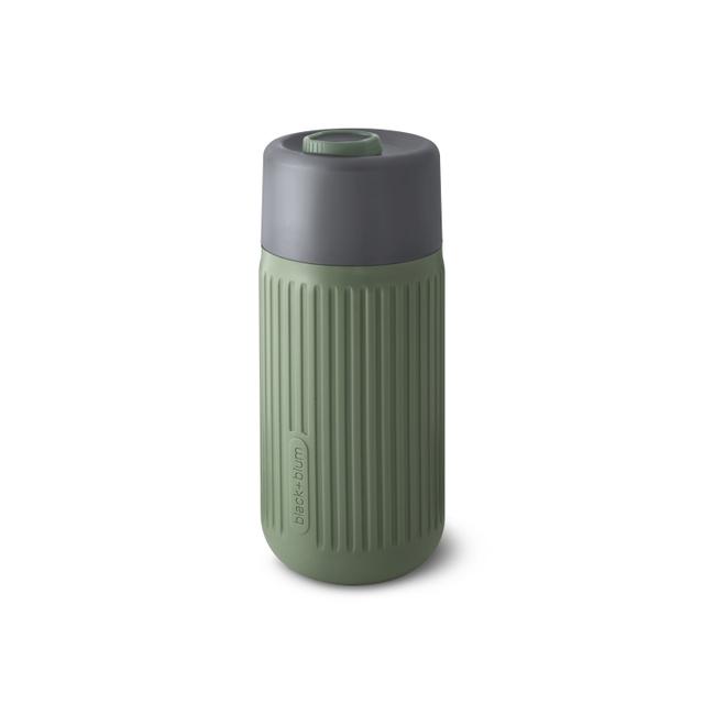 Black+Blum Travel Cup Glass - 0.34Ltr - Grey/Olive