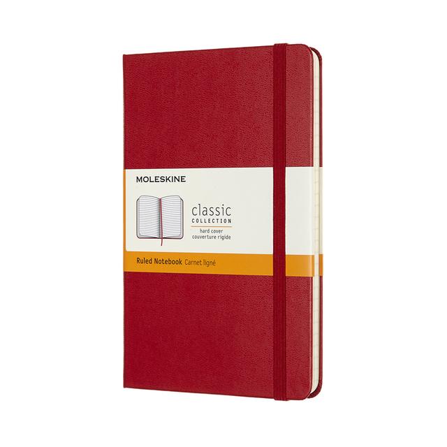 Moleskine Classic Notitieboek Medium - Hardcover - Gelinieerd - Red