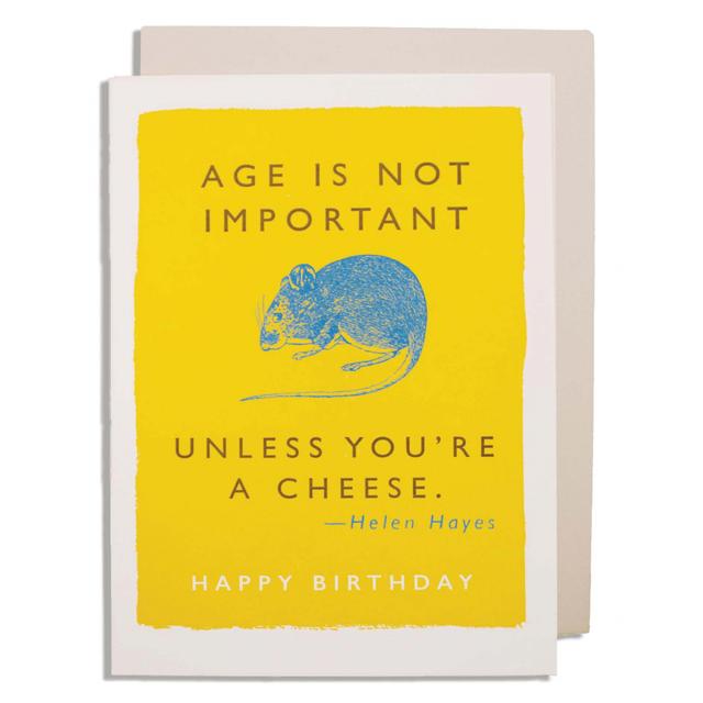Archivist Cards Card - Age And Cheese