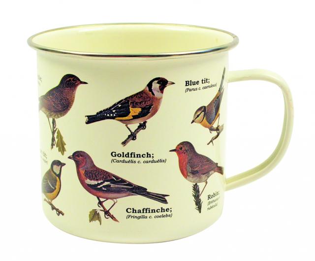 Gift Republic Garden Birds - Enamel Mug
