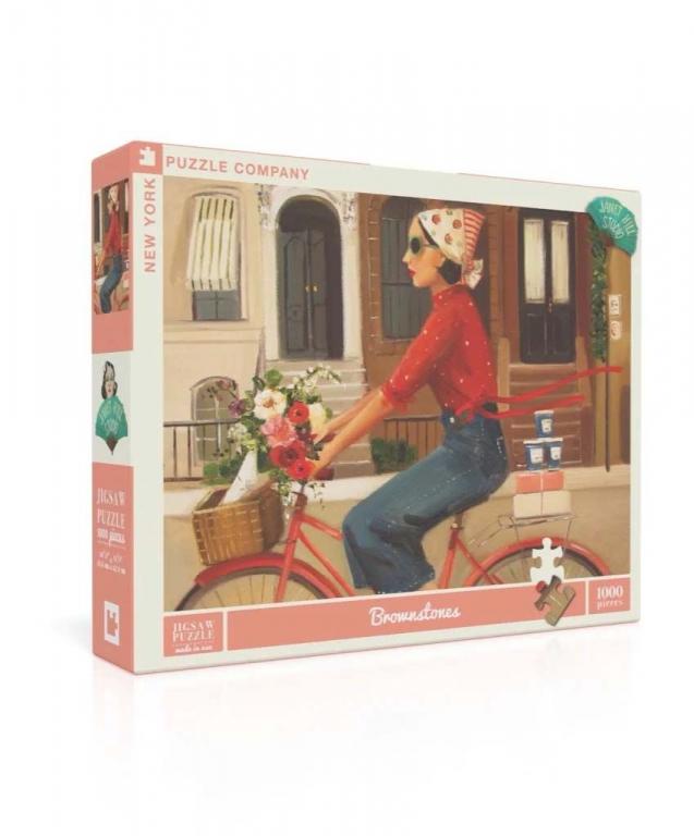 New York Puzzle Company Puzzel Brownstones - 1000 stukjes