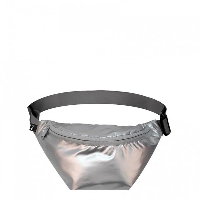 LOQI Bum Bag - Silver Metallic Large