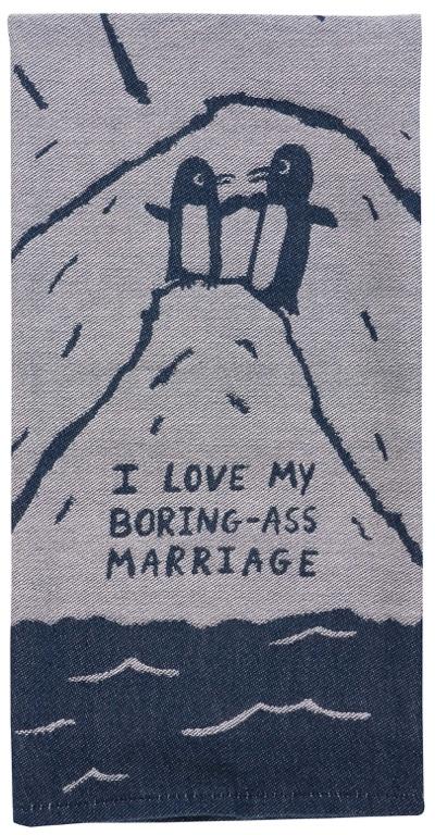 Blue Q Theedoek - Boring-Ass Marriage