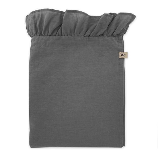 Walra Tafellaken Lovely Linen Ruffles - 1400x2400mm - Antraciet
