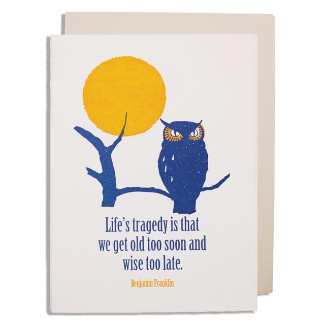 Archivist Cards Card - Life'S Tragedy