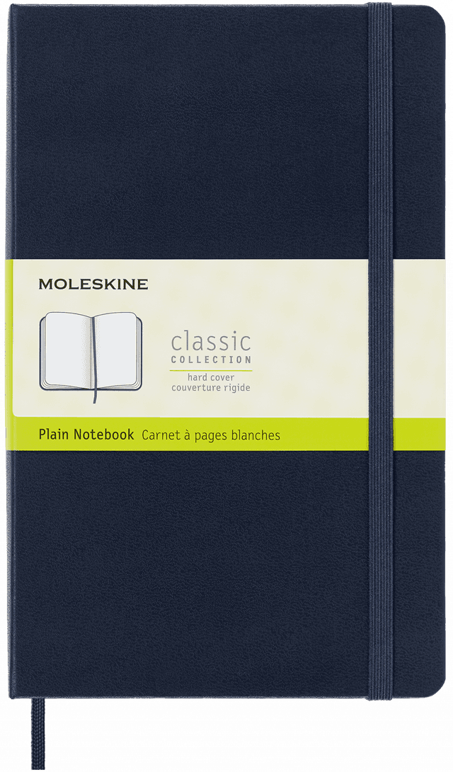 Moleskine Classic Notitieboek Large - Hardcover - Blanco - Sapphire Blue