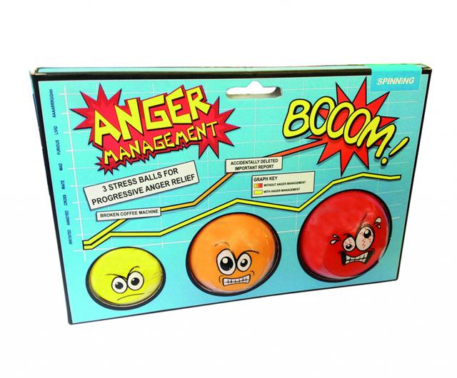 Gift Republic Stressballen - Anger Management - set van 3