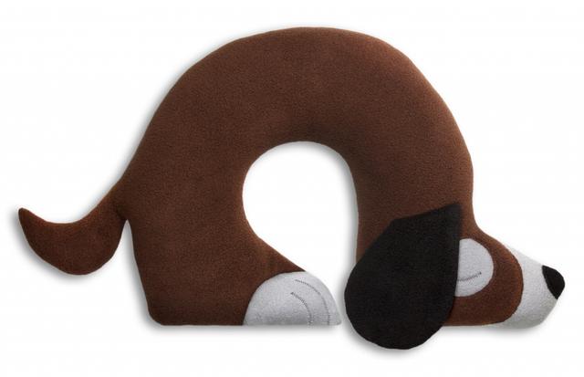 Leschi Nekkussen Charlie the dog - Donkerbruin/Zwart