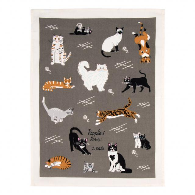 Blue Q Theedoek - People I Love: Cats