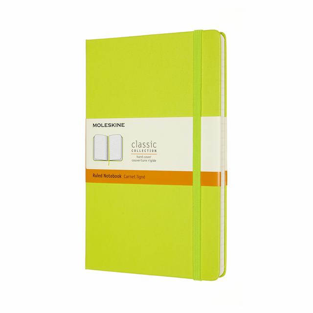 Moleskine Classic Notitieboek Large - Hardcover - Gelinieerd - Lemon Green